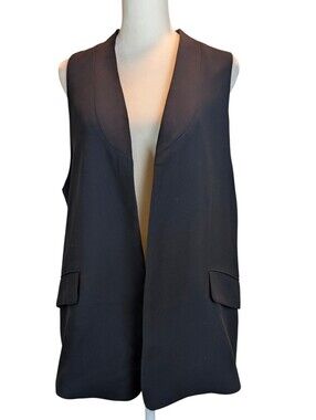 Derek Lam For Design Nation Black Vest, Size Large